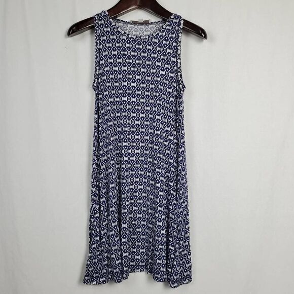 Ann Taylor LOFT XS Blue Floral Dress - Picture 1 of 6